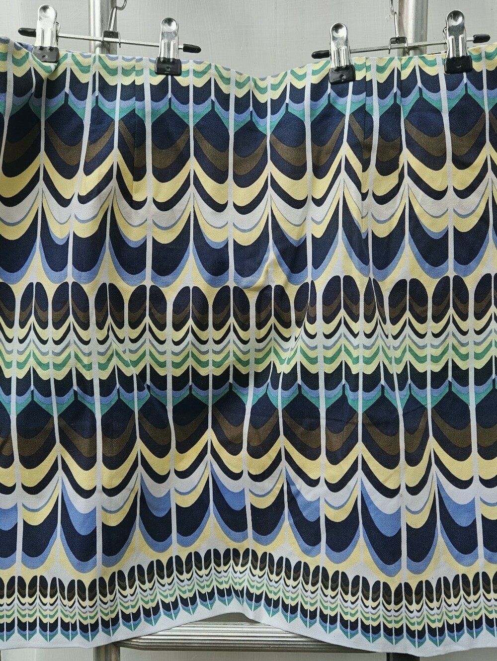 NWT Talbots Womens Size 16 Multicolor Geometric Straight Pencil Knee Skirt Lined